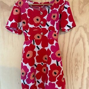 Marimekko Unikko Print Mini Dress